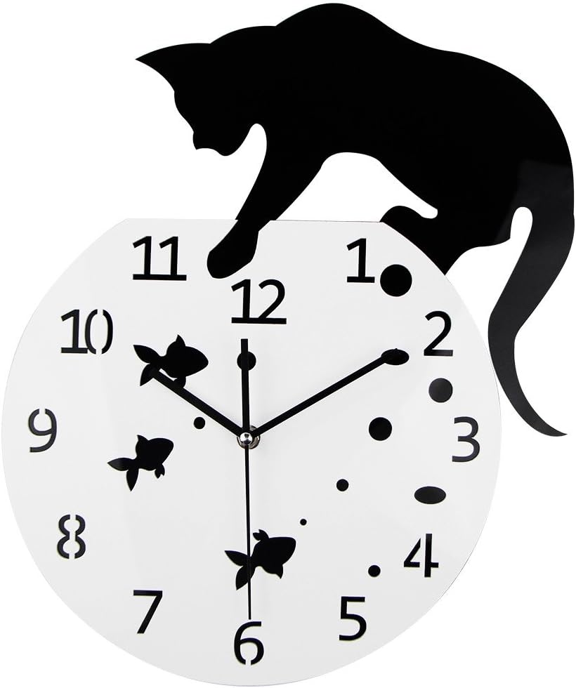 Fishbowl Cat Clock/Creative Wall Clocks