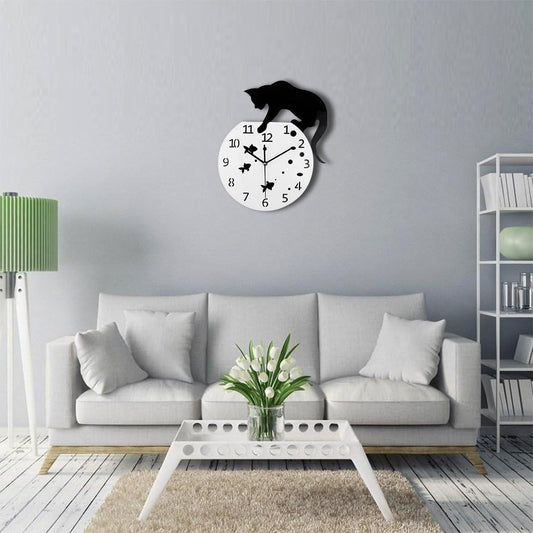 Fishbowl Cat Clock/Creative Wall Clocks