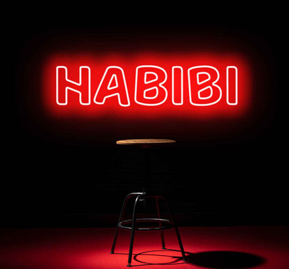 Habibi Neon Sign