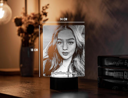 Your photo on a 3D illuminated board