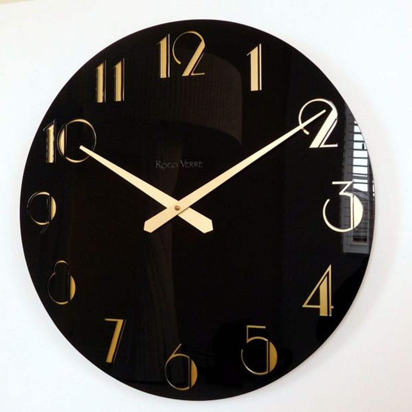 Wall clock Mirror gold, wall clock