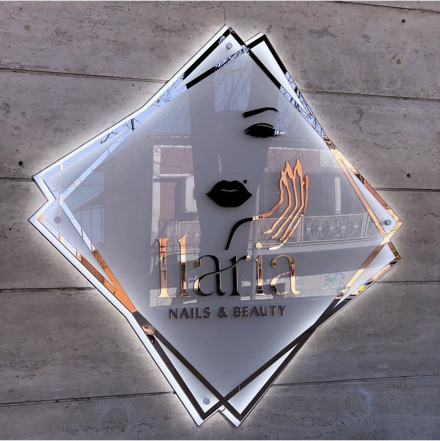 Custom Acrylic Business Logo Sign,Custom Light up Sign