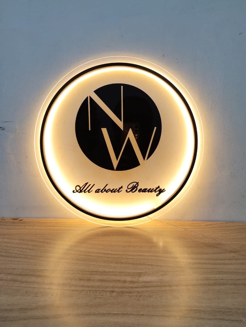 Custom Backlit Acrylic Sign | Acrylic Logo Sign | LED Business Sign