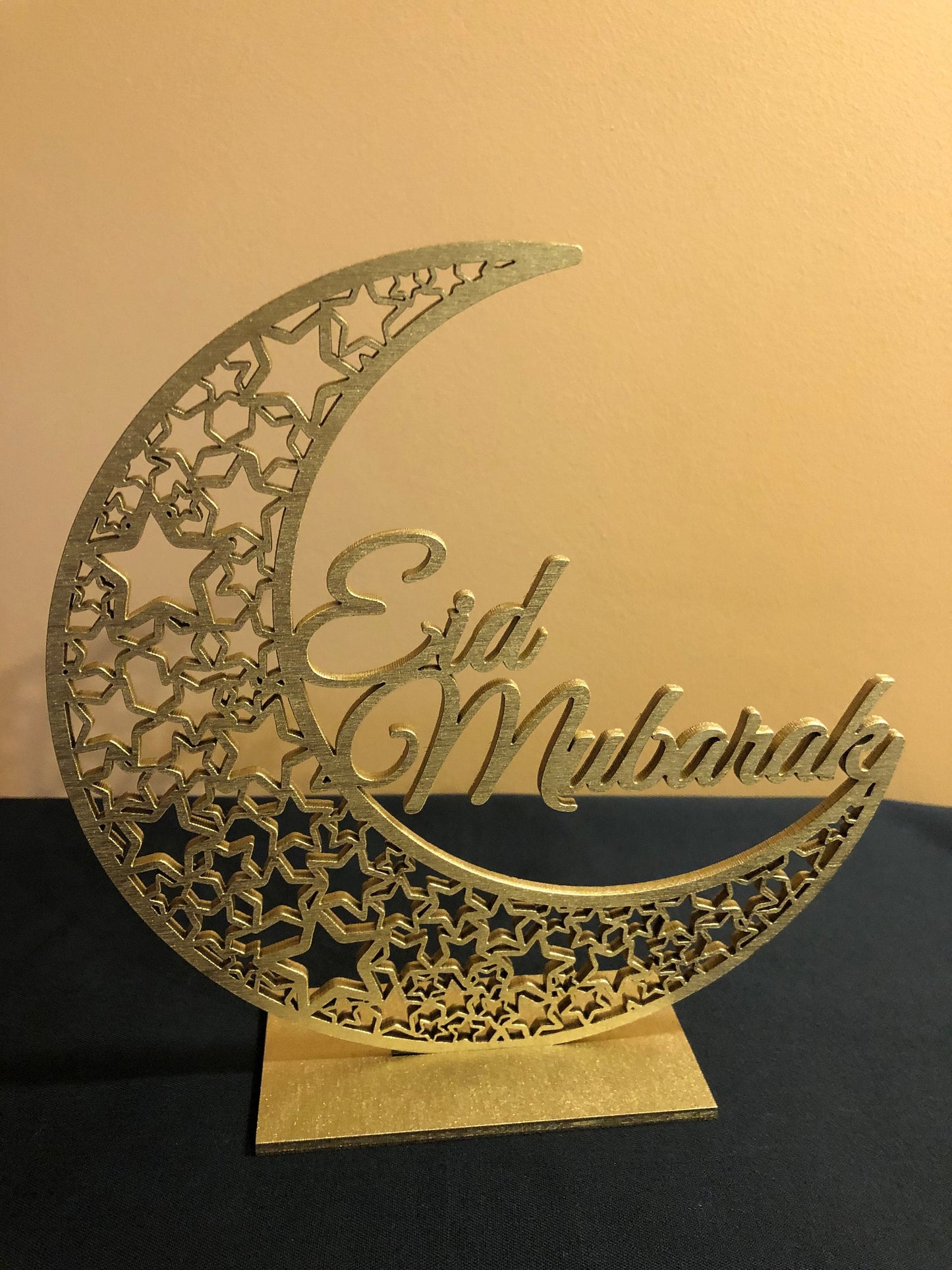 Eid Mubarak, Islamic wood sign