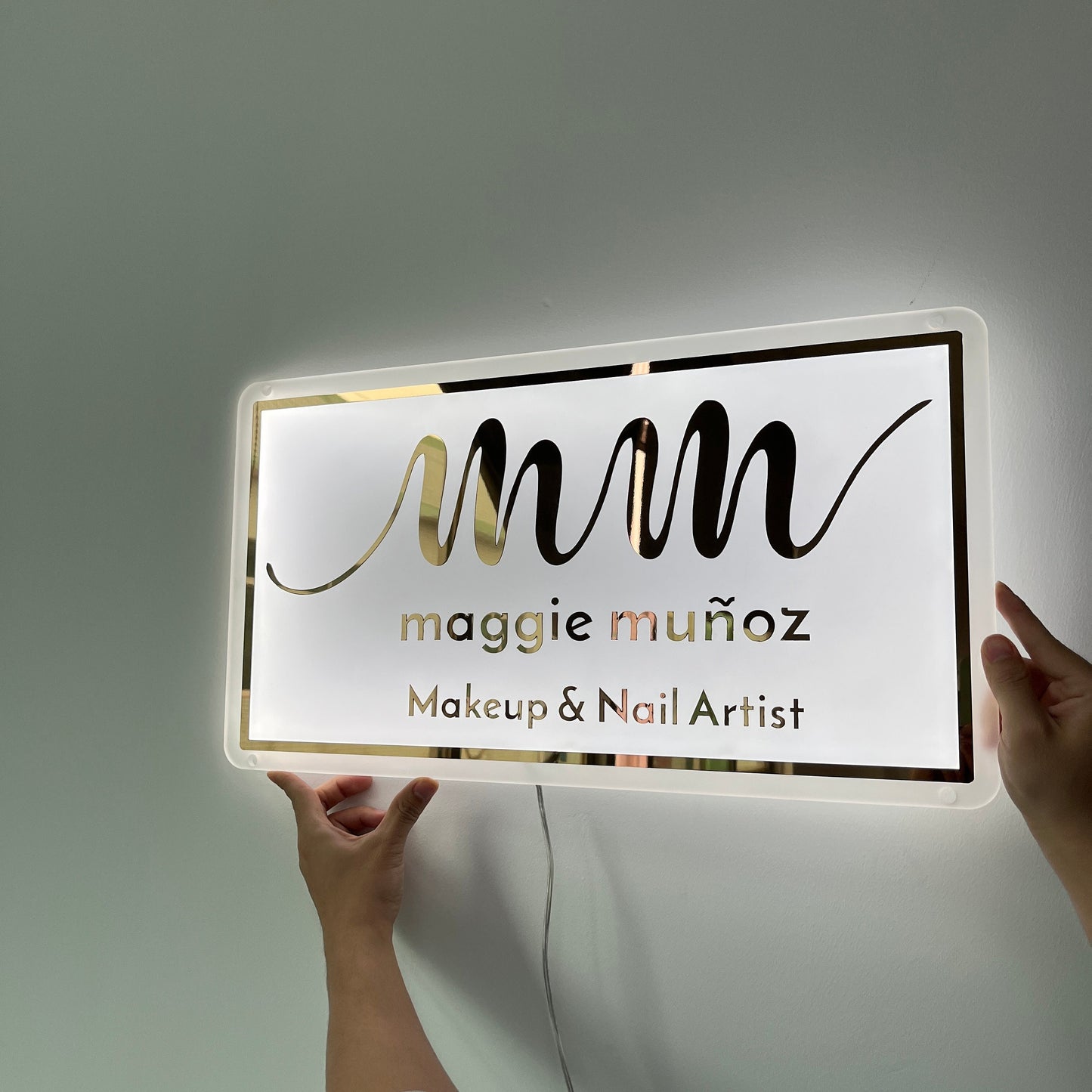 Custom Acrylic Business Logo Sign,Custom Light up Sign