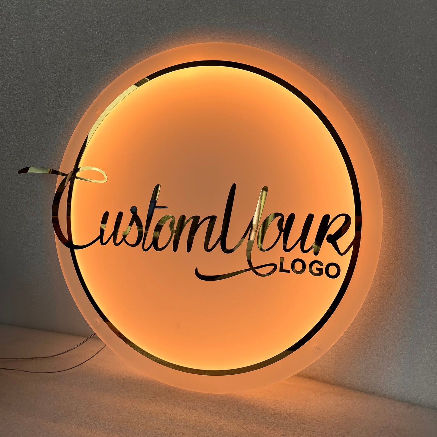 Custom Acrylic Business Logo Sign,Custom Light up Sign