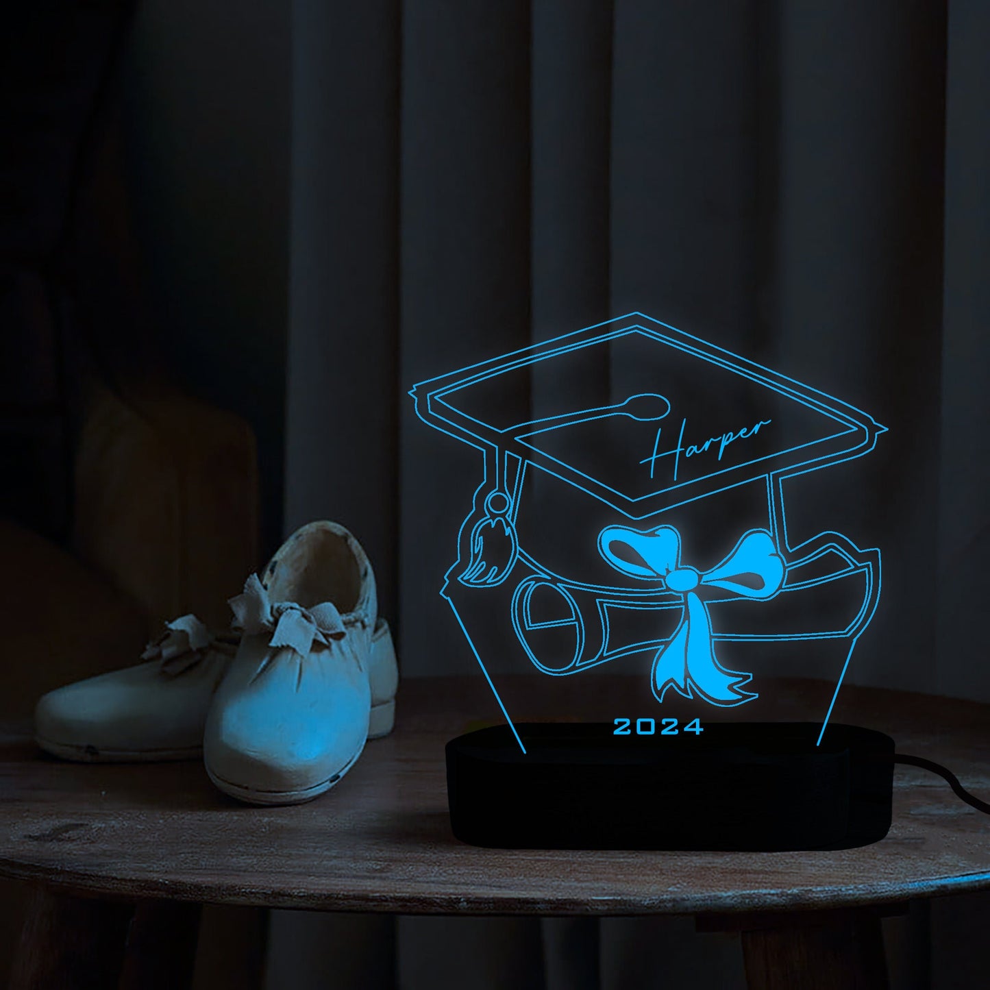 Personalized Graduation Cap Night Light, Custom Graduation Gift