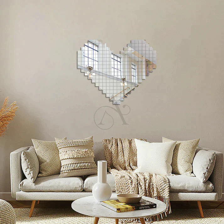 Acrylic Mini Square Mirror Wall Stickers