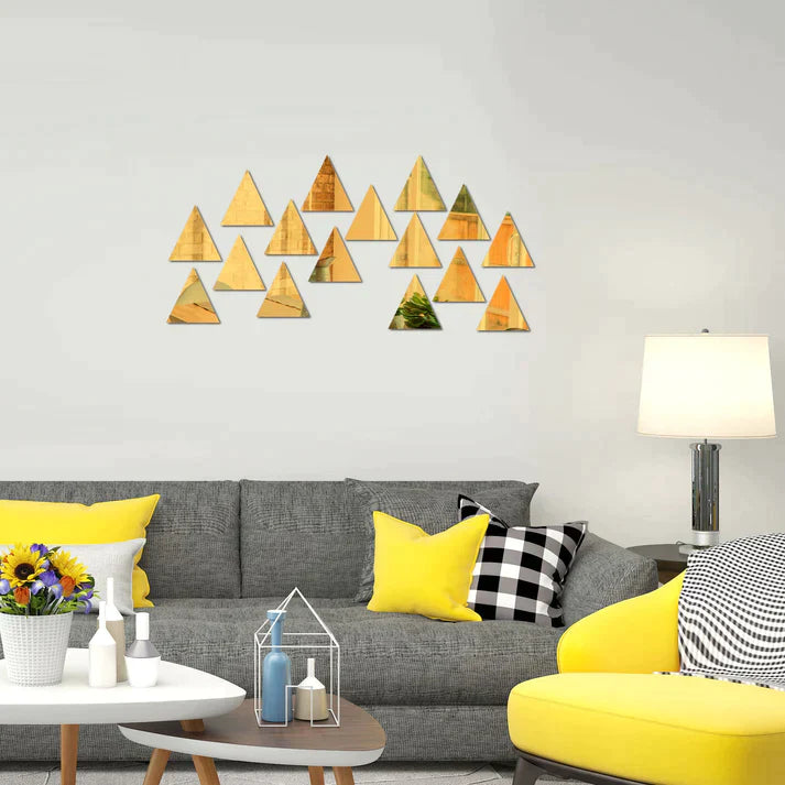 Acrylic Triangle Mirror Wall Stickers